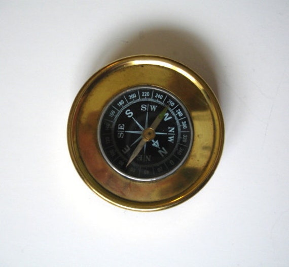 Boussole à Boîtier en Laiton Vintage | Cp11