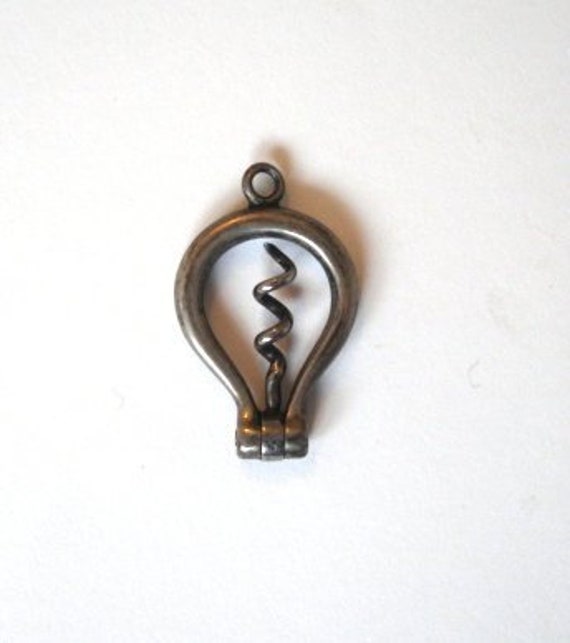 Antique Miniature Silver Corkscrew Bow | Mn31