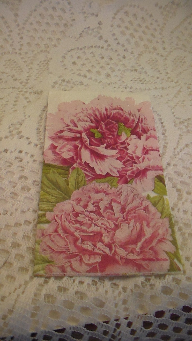 Pretty Peonie Decoupage Napkin Paper Napkin Floral Napkins Etsy