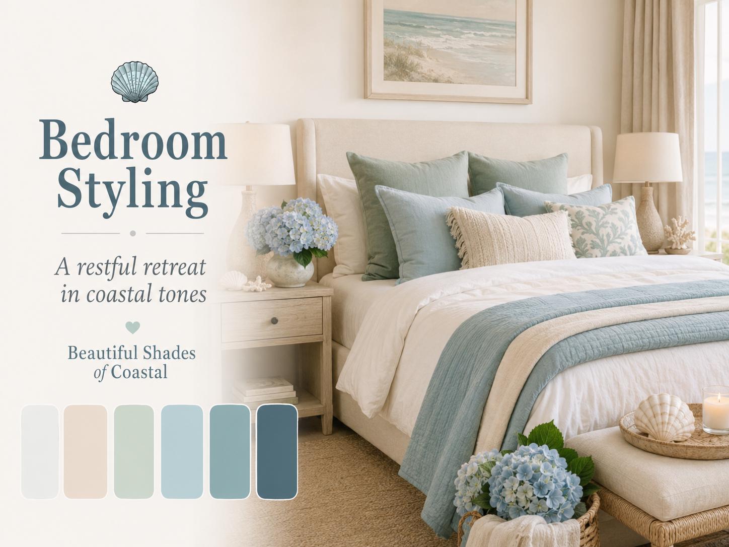Coastal Color Palette With Hex Codes – Beach Color Palette, Ocean ...