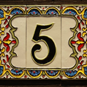 Ceramic house number
