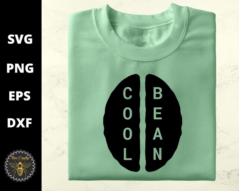 Download Cool Bean SVG Slogan Shirt SVG Logo Coffee Bean Typography ...
