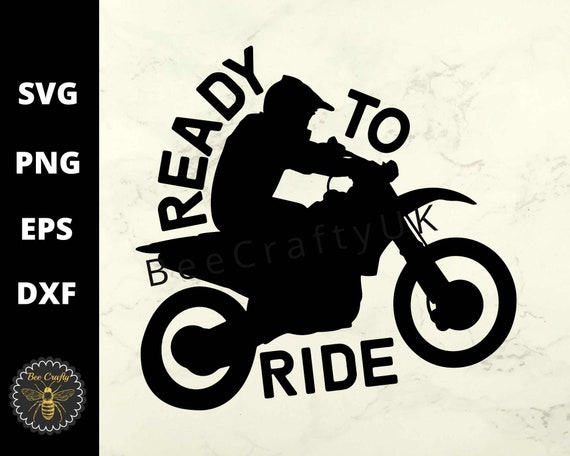 Listo Para Montar Svg Moto Scrambler Motocicleta Pruebas Etsy