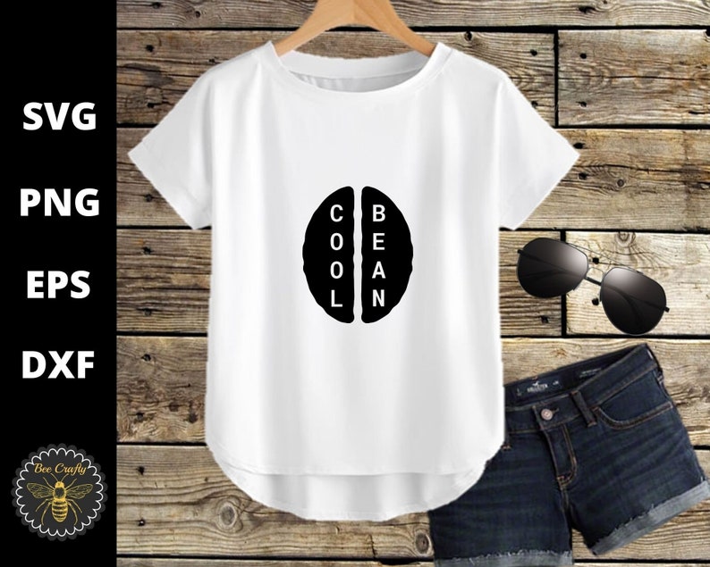 Download Cool Bean SVG Slogan Shirt SVG Logo Coffee Bean Typography ...