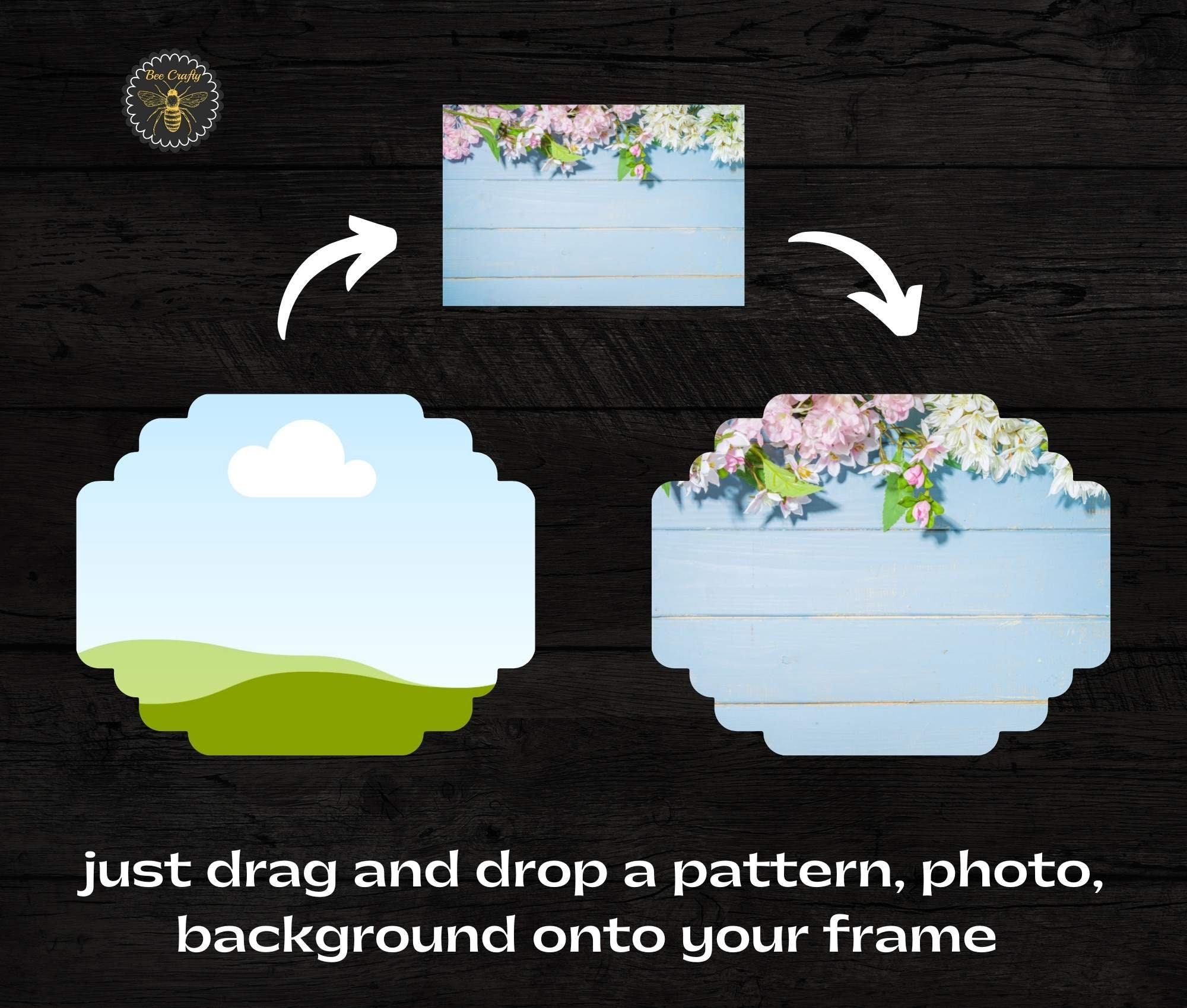 Custom Label Tags Canva Frames | Editable in Canva Labels / Tags ...