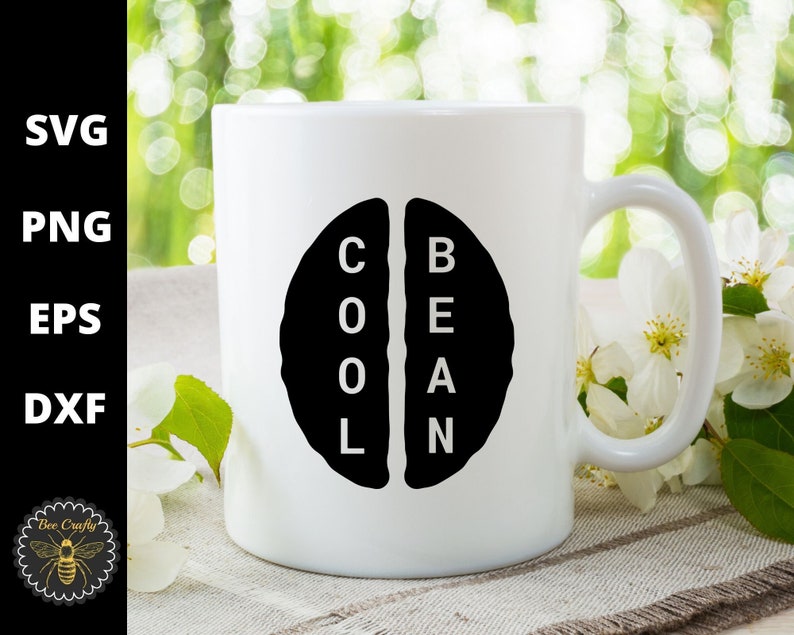 Download Cool Bean SVG Slogan Shirt SVG Logo Coffee Bean Typography ...