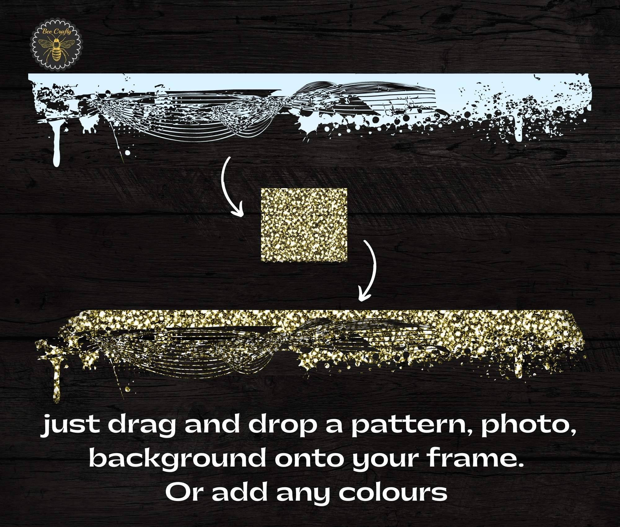 Custom Brushstroke Border Canva Frames | Editable in Canva Paint ...