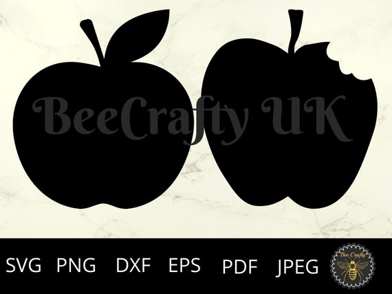 Download Apples Svg Apples Bitten Apple Clipart Apples Silhouette Etsy