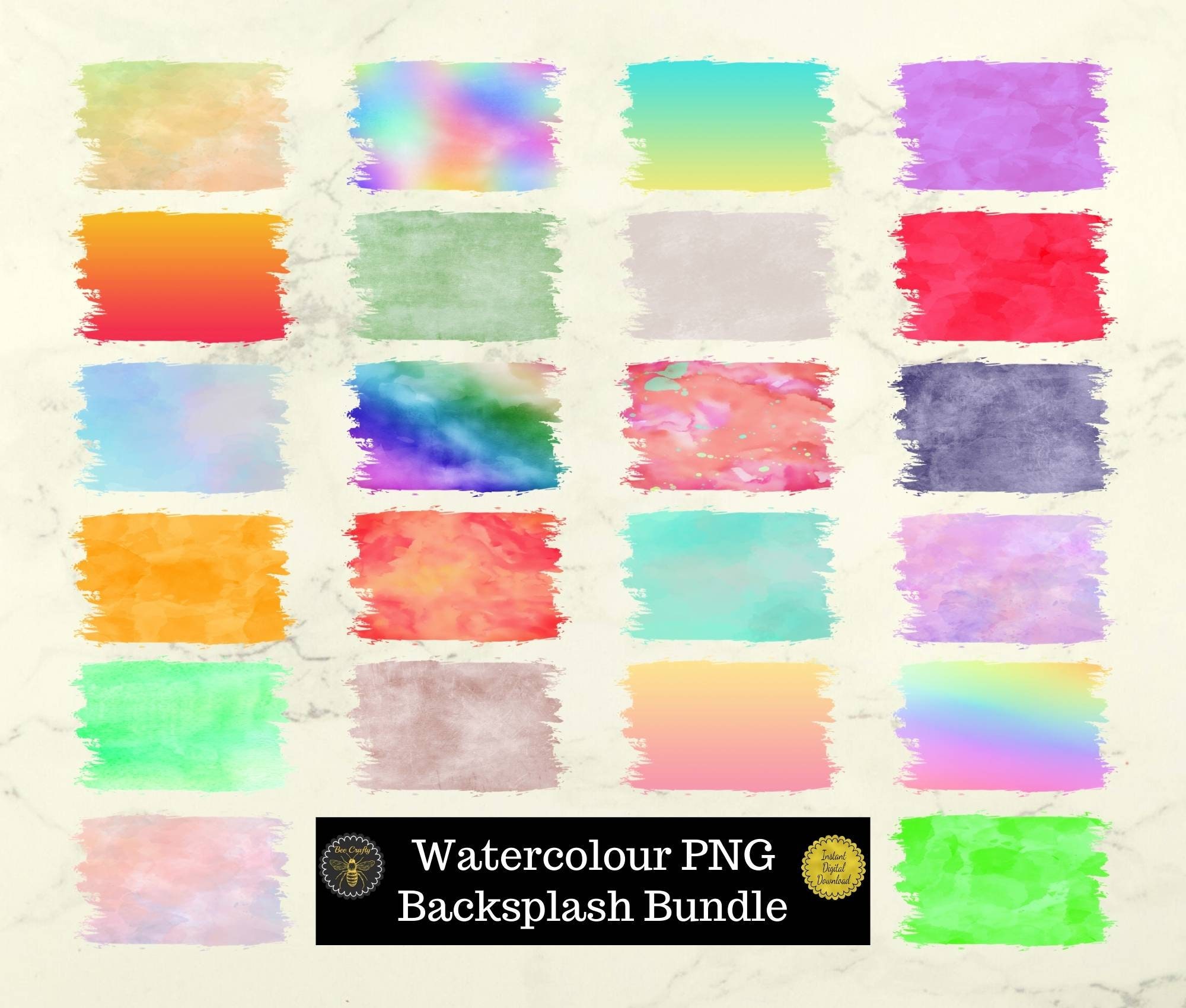 Background Splash PNG Design Bundle Watercolour Gradient | Etsy