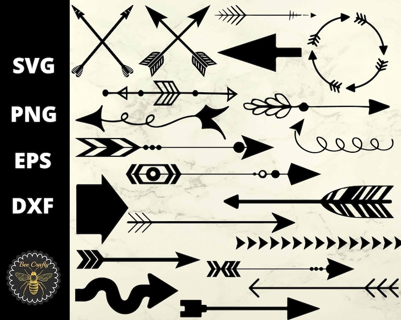 Download Arrow SVG Bundle Arrows Silhouette Clipart Images Design | Etsy