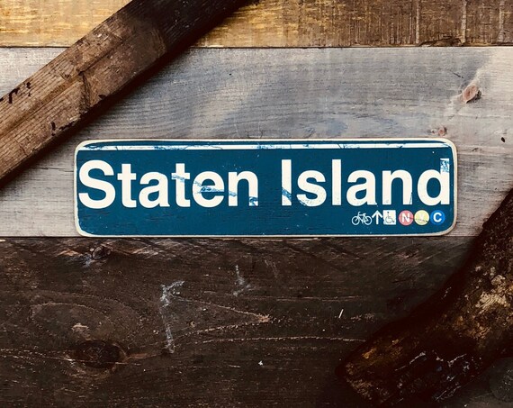 Staten Island Wood Sign - 4X15in.