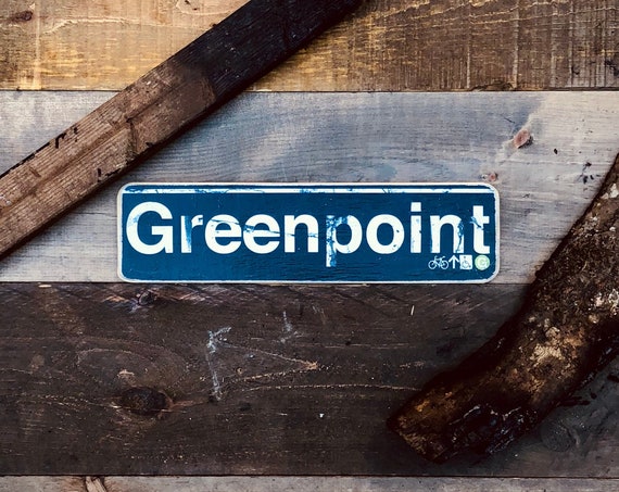 Greenpoint Wood Sign- 4x15 in.