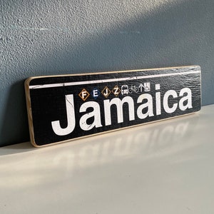 Jamaica Queens New York City Neighborhood Hand Crafted Horizontal Original Wood Sign - Subway sign, NY Decor, NYC Art, Ny Gift, NYC Sign