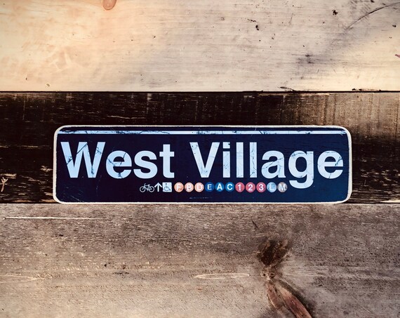 West Village Wood Sing- 4x15 in.