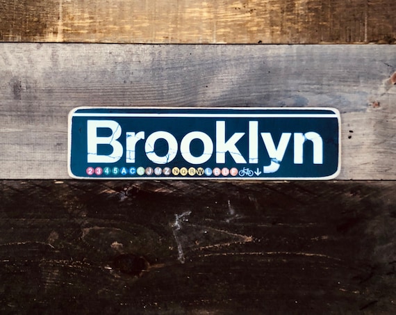 Brooklyn Neighborhood Hand Crafted Wood Sign - 4x15 in.
