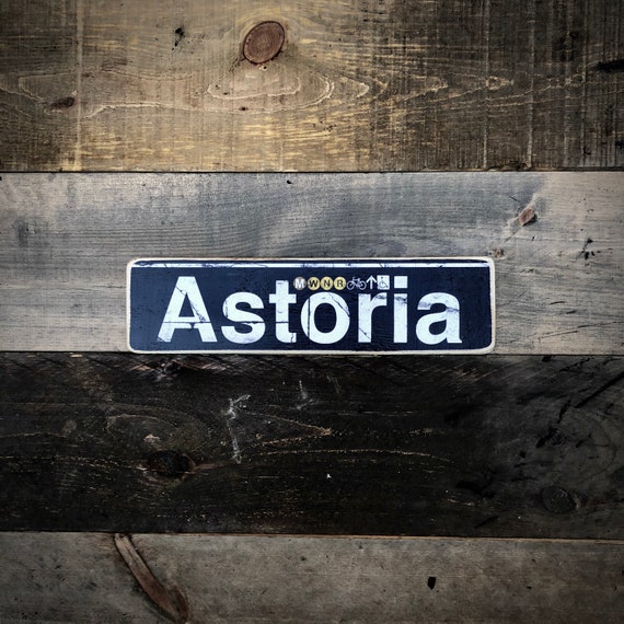 Astoria Wood Sign - 4x15 in.