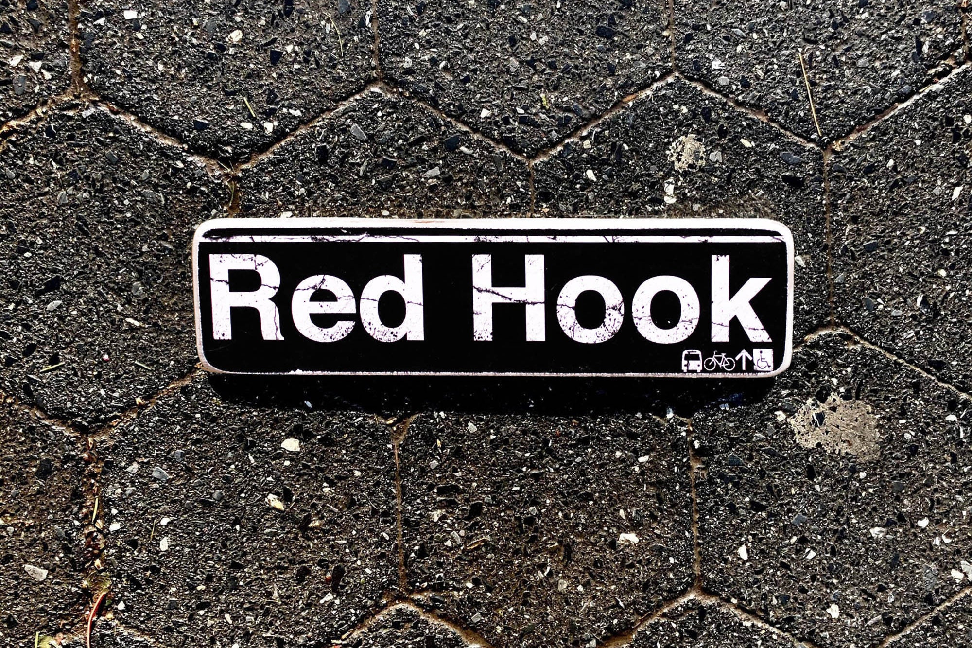 Red Hook Brooklyn New York City Neighborhood Hand Crafted Horizontal Wood  Sign - Subway sign, NY Decor, NYC Art, Subway Art, NYC Sign