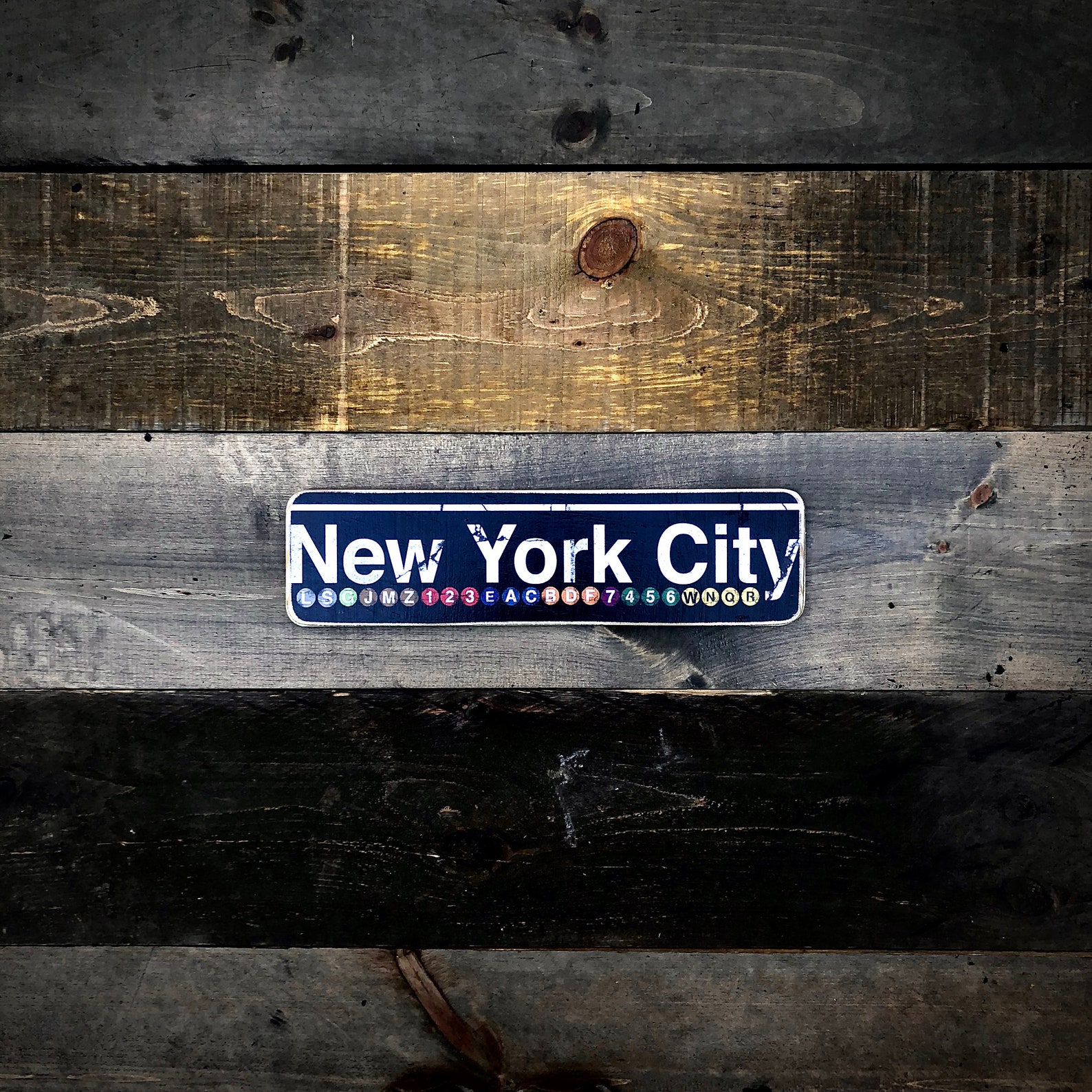 New York City Neighborhood Hand Crafted Horizontal Original Etsy