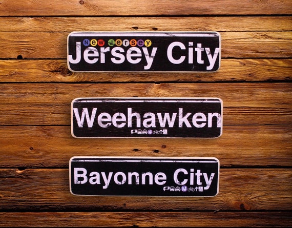 New Jersey Neighborhood Woods Signs