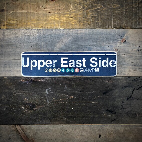 Upper East Side Wood Sign- 4x15 in.