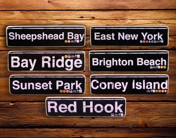 South Brooklyn Neighborhood Wood Signs