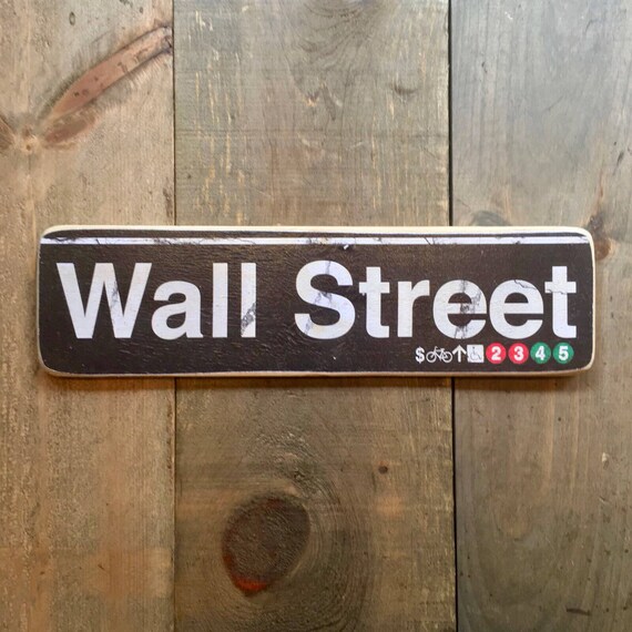 Wall Street - 4x15 in.