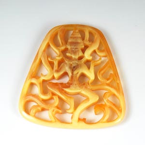 Vintage Resin Dancing Shiva Pendant 1960s