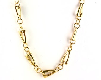 Vintage Heavy Gold Plated 32" Chain 1970's