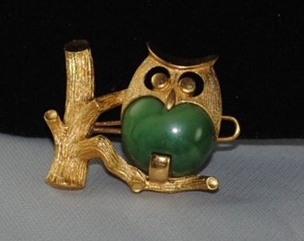 Owl Vintage Hair Clip Barrette