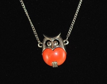 Owl Vintage Owl Pendant Vintage Owl Necklace