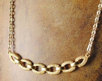 Necklace Vintage Gold Toned 16" Necklace 1970s