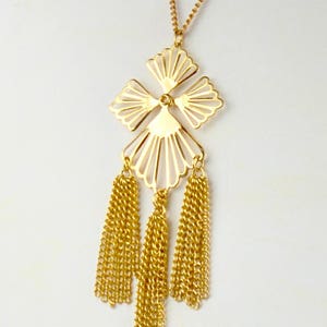 Cross Necklace Vintage Cross Necklace Religious Cross Gold Toned Cross