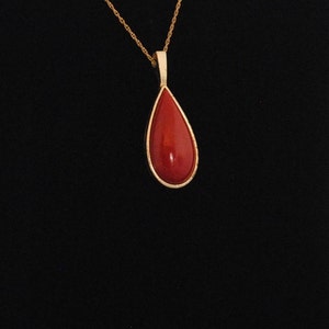 Vintage Teardrop Pendant 1970s image 4