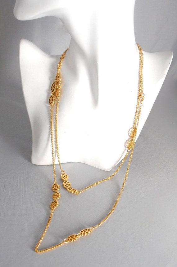 Vintage Chain Gold Toned 1970's 52"