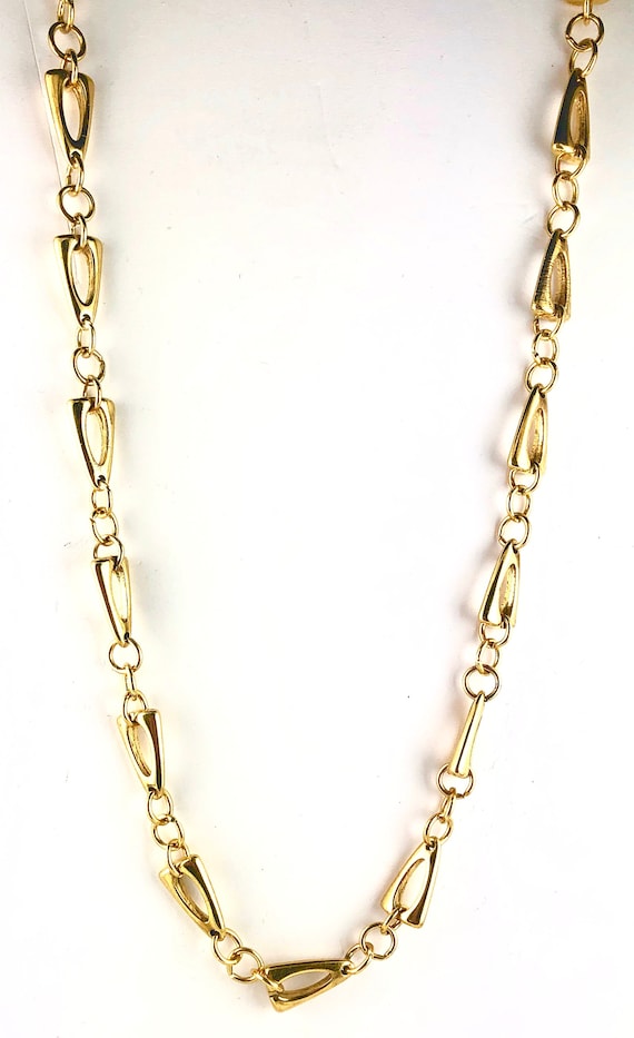 Vintage Heavy Gold Plated 32" Chain 1970's