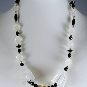 Vintage Beaded Necklace 1970s Lucite Beads