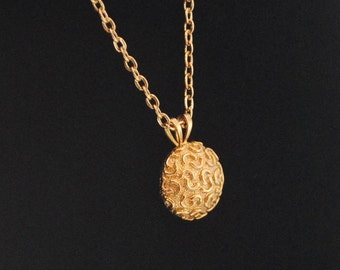 Vintage Gold Plated Necklace 1970s