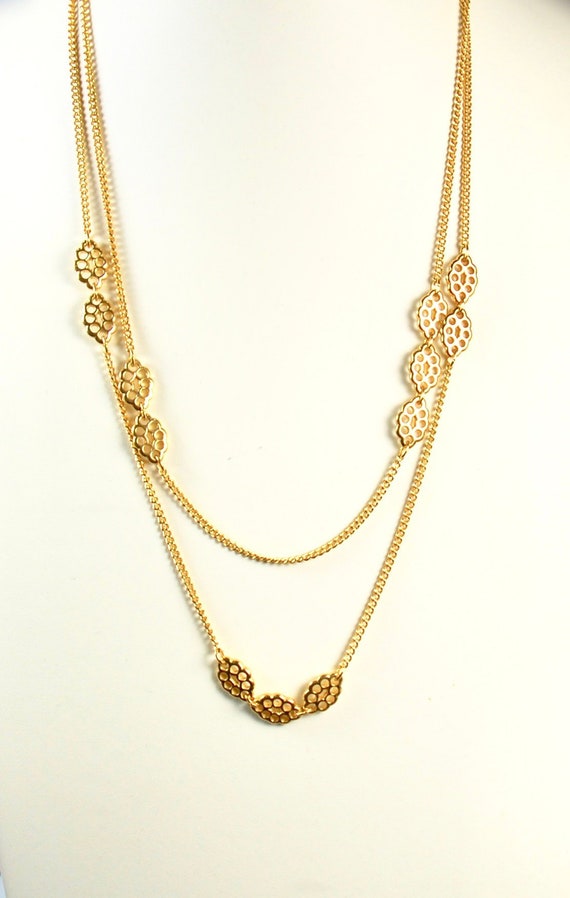 70s chain necklace - Gem