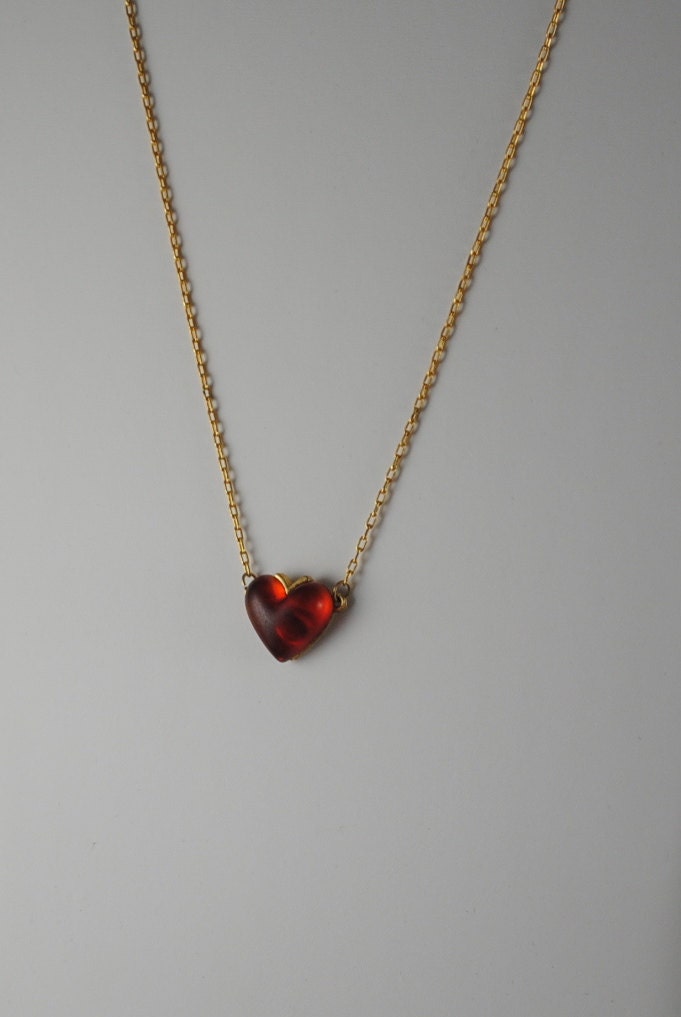 ■VINTAGE HOLLYWOOD■ Color Heart Necklace VH2279NE014B Vintage Rainbow Heart Necklace - Etsy