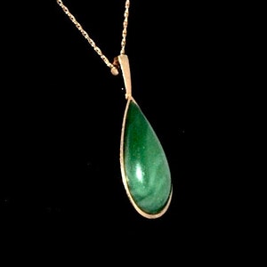 Vintage Teardrop Pendant 1970s image 3