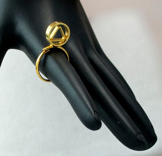 Vintage Ring Geometric Abstract Funky Ring Geometr