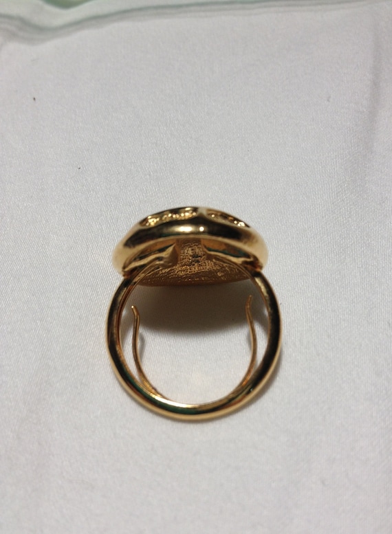 Vintage Ring Cocktail Ring Statement Ring - image 5