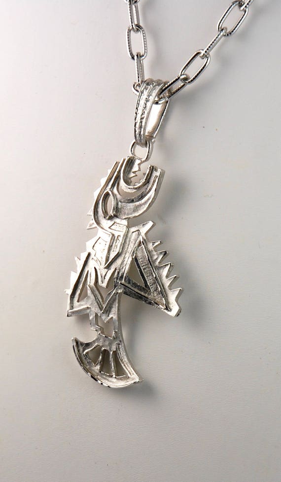 Vintage Silver Toned Southwestern Style Eagle Pen… - image 2