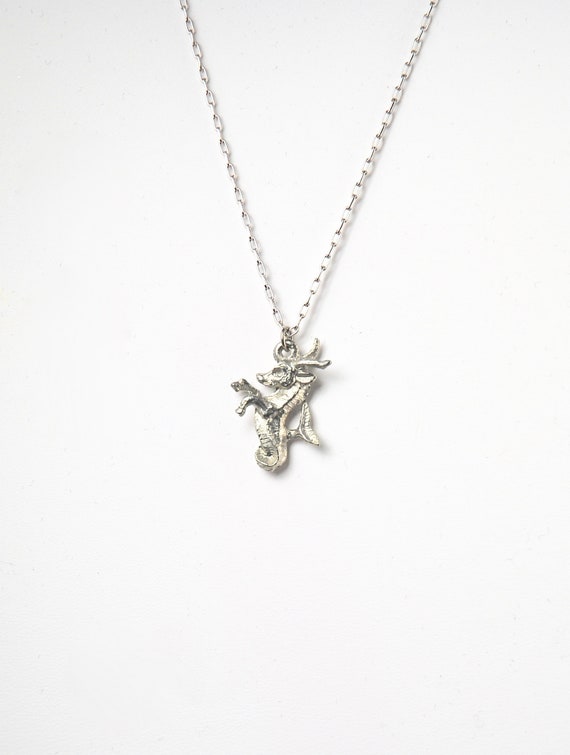 Capricorn Horoscope Vintage Horoscope Necklace The