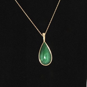 Vintage Teardrop Pendant 1970s image 8