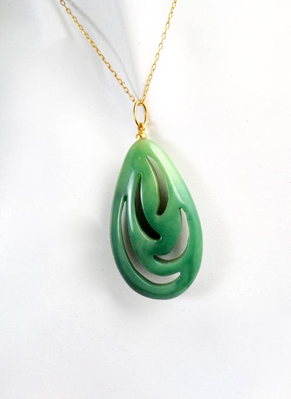 Vintage Carved Pendant 1960s