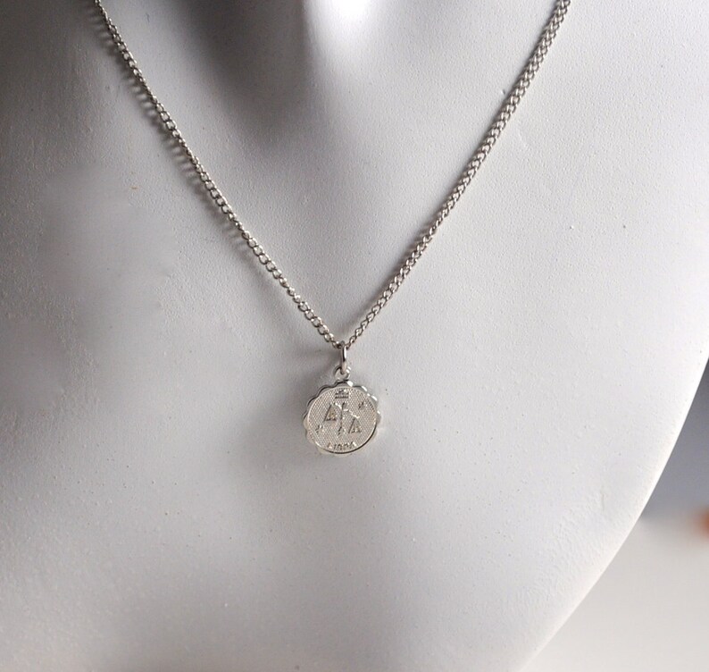 70’s Deadstock Dainty Virgo Zodiac Astrology Horoscope Necklace on 12K Gold Filled Chain