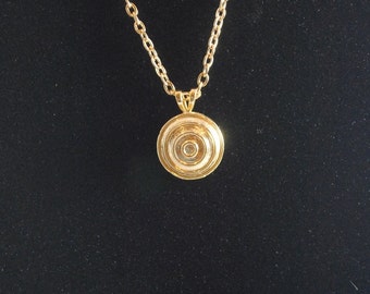 Vintage Gold Plated Necklace 1970s