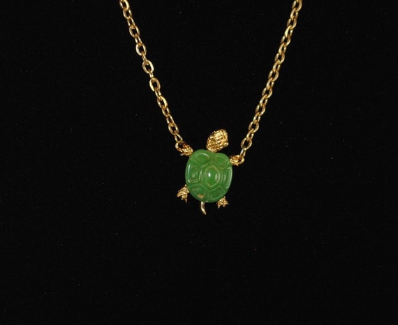 Vintage Turtle Necklace 1970's - image 3