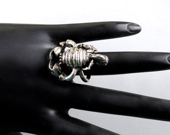 Vintage Horoscope Ring Scorpio The Scorpion 1970s Ring